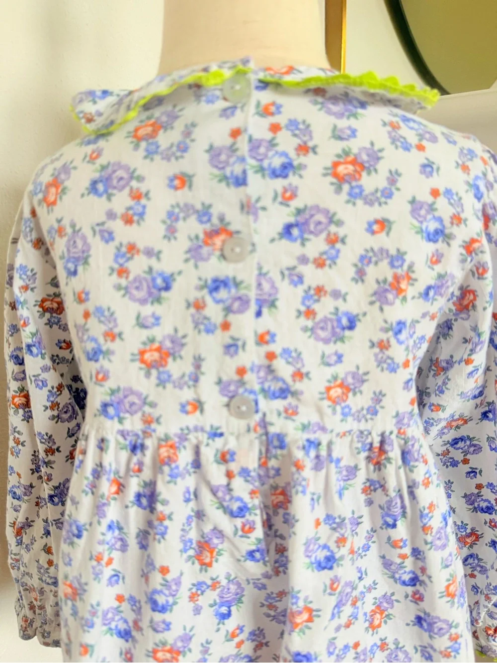 Peggy Green Floral Bloomer Set 3T Girls Blue Boutique Outfit Ruffle Collar South